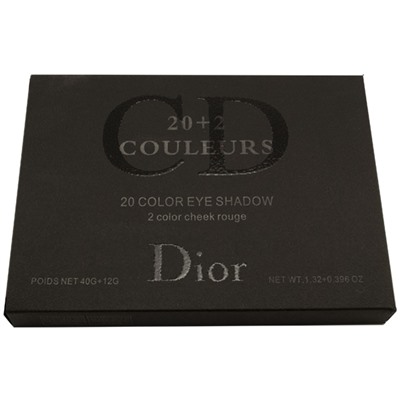 Тени для век Christian Dior 20 Color Eye Shadow 2 Color Cheek Rouge тени 20 цв. + румяна 2 цв. № 4 52 g