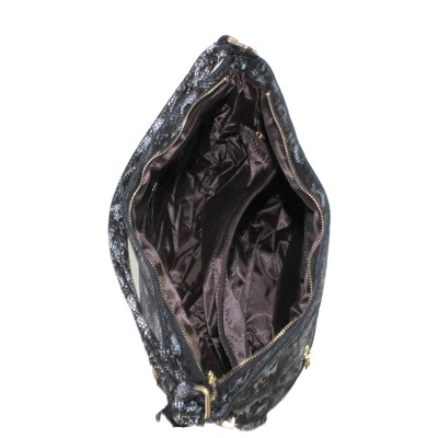 Стильная женская сумочка Flong_Shels из натуральной кожи с оригинальным принтом.