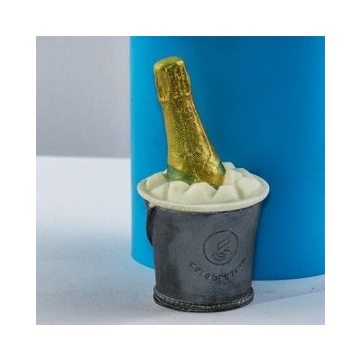 Силиконовая форма - 3D - Шампанское в ведерке