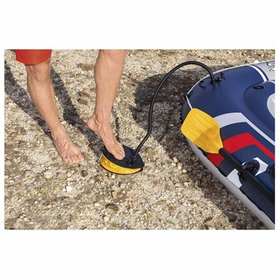 Лодка Treck X2, 2 местная, 255 х 127 х 36 см, вёсла 124 см, насос, до 225 кг, 61068 Bestway