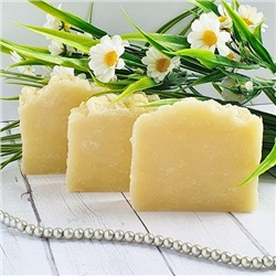Натуральное мыло для чувствительной кожи "Ромашка и Облепиха", 75-90 гр
