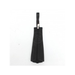 Футляр для ключей Croco-кл-506 (на молнии)  натуральная кожа черный шора (1000)  236740