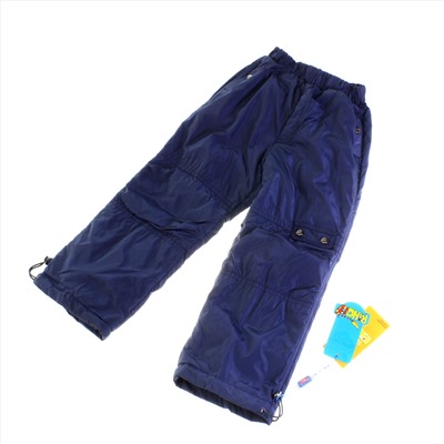 Рост 100-110. Утепленные детские штаны с подкладкой из полиэстера Rihoo цвета темного индиго.