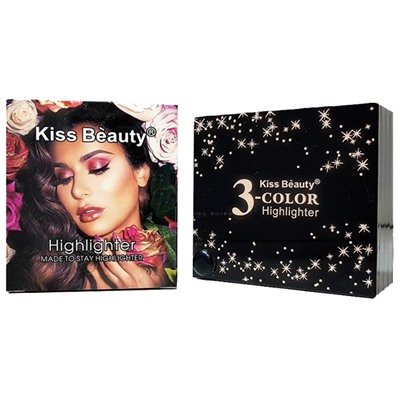 Хайлайтер Kiss Beauty Highlighter 3 Color № 3 15 g