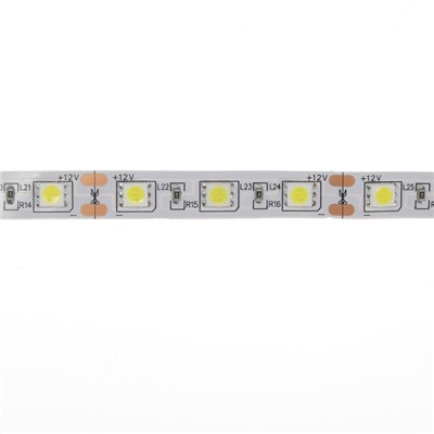 Светодиодная лента Ecola, 12В, SMD5050, 1 м, IP20, 14.4Вт/м, 60 LED/м, 6000К