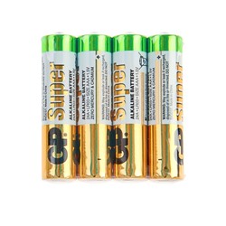 Батарейка алкалиновая GP Super, AAA, LR03-4S, 1.5В, спайка, 4 шт.