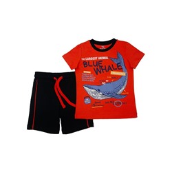 CSKB 90097-26-315 Комплект для мальчика (футболка, шорты),красный