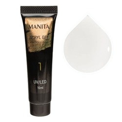 Manita Professional Акриловый гель для моделирования ногтей №01, прозрачный, 15 мл