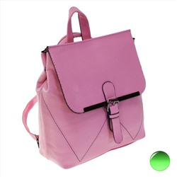 Стильная женская сумка-рюкзак Freedom_angle из эко-кожи нежно-розового цвета.