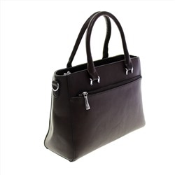 Стильная женская сумочка Paris_Eline из эко-кожи шоколадного цвета.