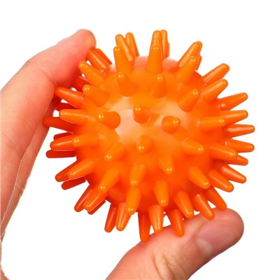 Мяч массажный ø6 см., цвет оранжевый, Крошка Я