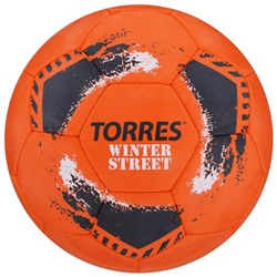 Мяч футбольный TORRES Winter Street, резина, ручная сшивка, 32 панели, размер 5