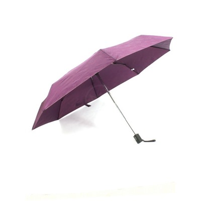 Зонт женский ТриСлона-L 4806 F  (Мини),  R=53см,  суперавт;  8спиц,  4слож,  набивной "Эпонж",  фиолет 254799