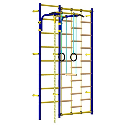 Детский спортивный комплекс «Атлет-С», ПВХ, 690 × 1630 × 2300 мм, цвет ультрамарин