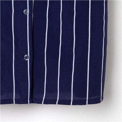 Рубашка (сорочка) женская KAFTAN «Полоса», цвет синий, размер 40-42