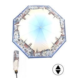 Зонт женский ТриСлона-L 3833 С,  R=58см,  суперавт;  8спиц,  3слож,  "Эпонж",  Копенгаген 247670