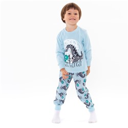 Пижама для мальчика, цвет голубой, рост 116 см