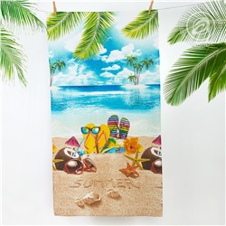 Пляжное вафельное полотенце «Отпуск»