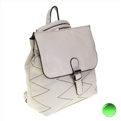 Стильная женская сумка-рюкзак Freedom_zag из эко-кожи молочного цвета.