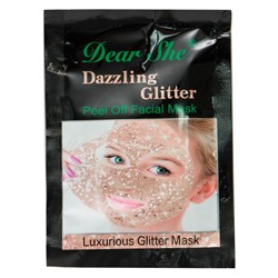 Маска для лица Dear She Dazzling Glitter Peel Off Facial Mask золото 18 g