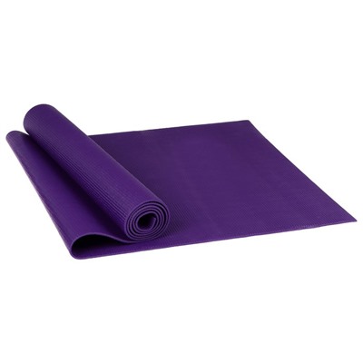 Коврик для йоги 173 × 61 × 0,4 см, цвет тёмно-фиолетовый