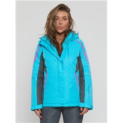 Горнолыжная куртка женская голубого цвета 552002Gl