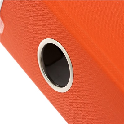 Папка-регистратор А4, 50 мм, PP Lamark, полипропилен, металлическая окантовка, карман на корешок, собранная, оранжевая