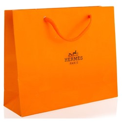 Подарочный пакет Hermes 34x43 см большой