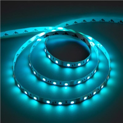 Комплект светодиодной ленты URM, 12В, SMD5050, 5 м, IP20, с аксесс., пульт, 60 LED/м, RGB