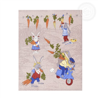 Набор полотенец из рогожки «Морковкино»