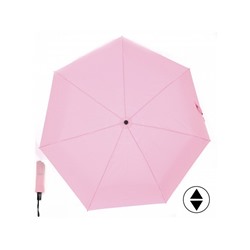 Зонт женский ТриСлона-L 3765D,  R=58см,  суперавт;  7спиц,  3слож,  полиэстер,  без рис,  розовый 157324