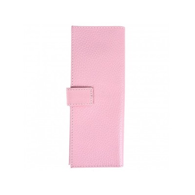 Визитница Premier-V-48 (с хляст,  2х рядная,  34 карт)  натуральная кожа розовый флотер (331)  200247