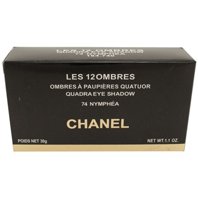 Тени для век Chanel Les 12 Ombres Ombres A Paupies Quatuor Qadra Eye Shadow 74 Nymphea № 2 30 g
