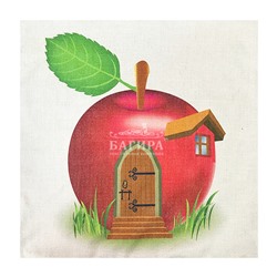 Чехол на подушку "Хлопковый" Яблочный домик