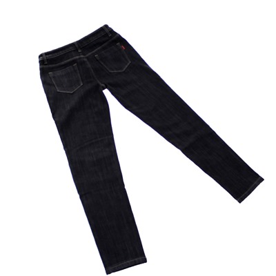 Размер 48-50. Рост 175. Женские утепленные джинсы C.V.B. черного цвета со светлыми переходами.