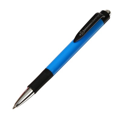 Ручка шариковая автоматическая 0,8мм, синяя, корпус МИКС