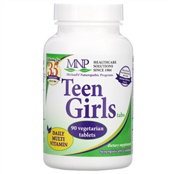 Michael's Naturopathic, Таблетки для девочек-подростков, ежедневные поливитамины, 90 вегетарианских таблеток