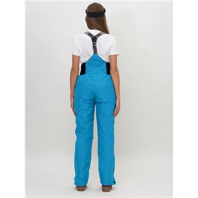 Полукомбинезон брюки горнолыжные женские голубого цвета 66789Gl