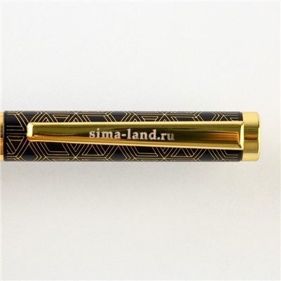 Ручка подарочная "Лучший папа", металл, 1.0 мм, синяя паста