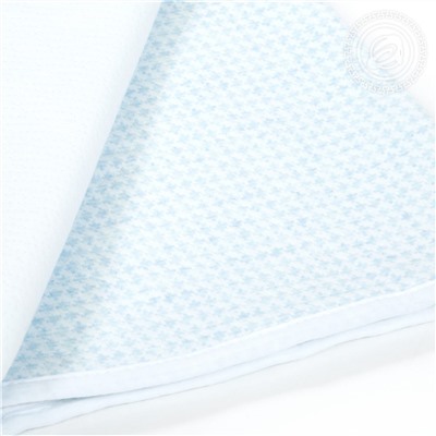 Одеяло-покрывало трикотажное Лапки голубые