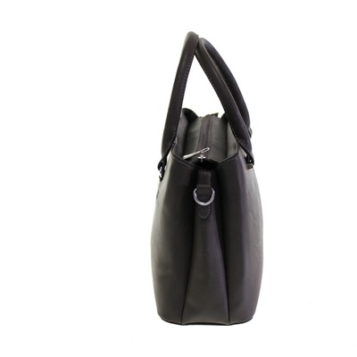 Стильная женская сумочка Lefol_Under из эко-кожи серого цвета.
