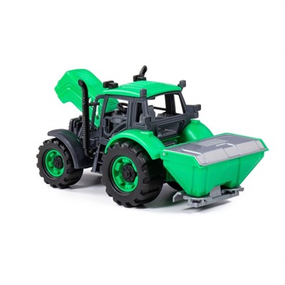 Трактор «Прогресс» сельскохозяйственный, инерционный, цвет зелёный