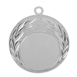 Медаль под нанесение, серебро, d=4 см