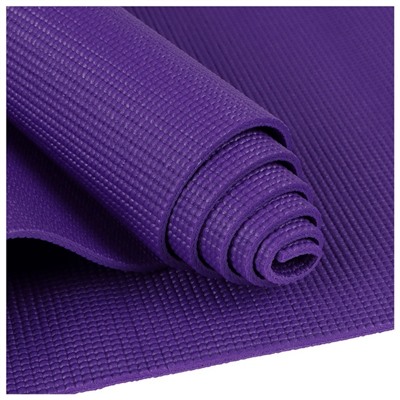 Коврик для йоги 173 х 61 х 0,6 см, цвет фиолетовый