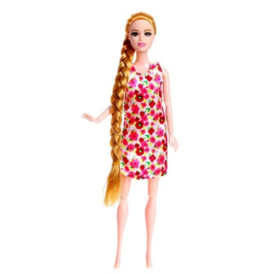 Кукла-модель шарнирная «Мира» в платье, МИКС
