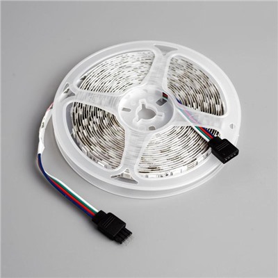 Комплект светодиодной ленты URM, 12В, SMD5050, 5 м, IP20, с аксесс., пульт, 60 LED/м, RGB