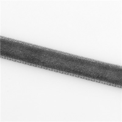 Лента бархатная, 6 мм, 18 ± 1 м, цвет серый №63