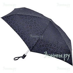 Мини зонтик Fulton L501-3954 Блестящий леопард