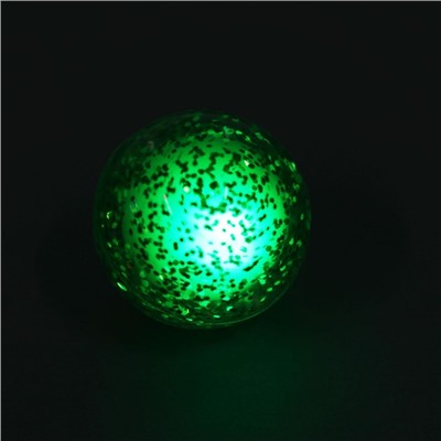 Мяч каучук «Блеск» световой, цвета МИКС