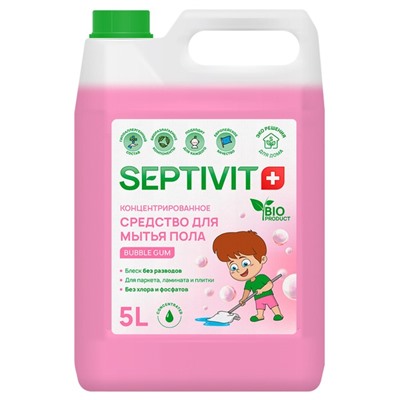 Средство для пола SEPTIVIT "Bubble Gum", 5 л